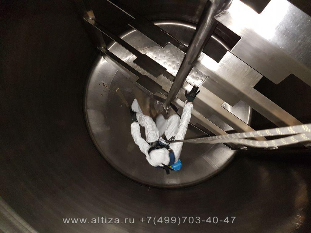 Завод Barry Callebaut выполненые высотные работы альпинистами Альтиза
